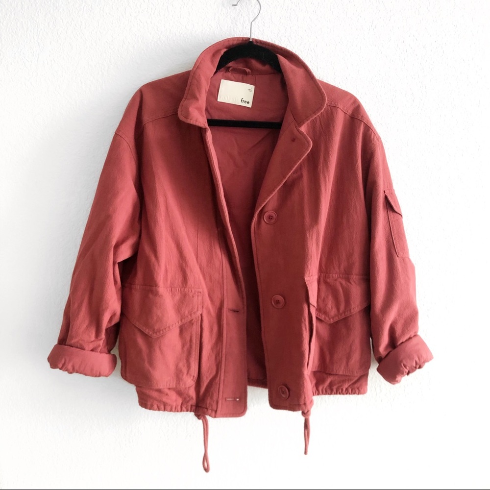 Aritzia Alyona jacket pink plum insulated utility size small